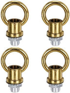 18Lb Load Lamp Female Loop Holder, 4 Set Lifting Eye M10 Fine Thread Nut Hook Ring Shape Structural Support to