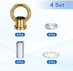 18Lb Load Lamp Female Loop Holder, 4 Set Lifting Eye M10 Fine Thread Nut Hook Ring Shape Structural Support to, alternate