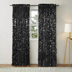 18MM Black Big Sequin Payatte Backdrop Curtains 4.5FTX9FT 2 Panels-Black Drapes Curtains for Thanksgiving, alternate view 4
