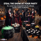 18pc Halloween Cauldron Multipack Assorted- Cauldron Plastic Buckets with Handle - Halloween Party (1) 22" (1), alternate