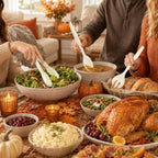 18Pcs Ivory Plastic Serving Utensils Set for Thanksgiving Day Fall in Ivory, alternate view 2