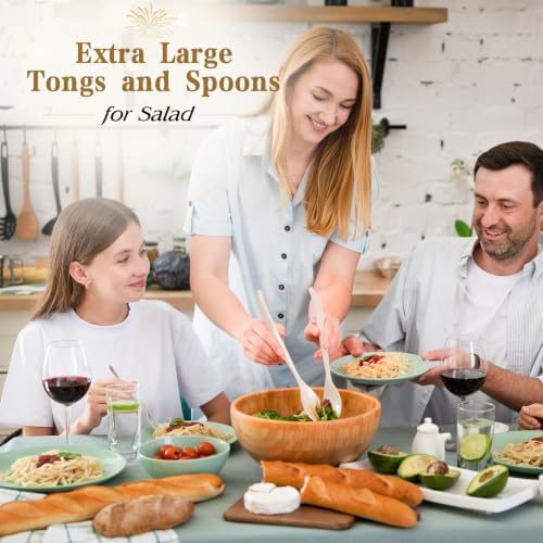 18Pcs Ivory Plastic Serving Utensils Set for Thanksgiving Day Fall in Ivory, alternate view 7