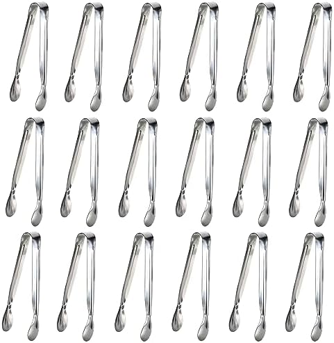 18PCS Mini Tongs for Appetizers, 5Inch Serving Tongs, Ice Tong Appetizer Tong, Small Tongs for Serving Food
