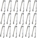 18PCS Mini Tongs for Appetizers, 5Inch Serving Tongs, Ice Tong Appetizer Tong, Small Tongs for Serving Food