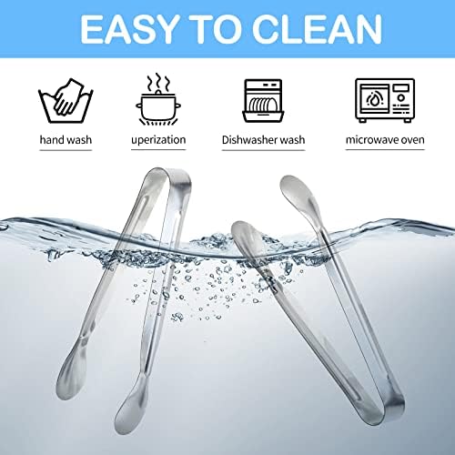 18PCS Mini Tongs for Appetizers, 5Inch Serving Tongs, Ice Tong Appetizer Tong, Small Tongs for Serving Food, alternate view 4