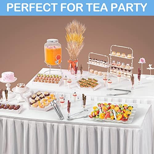 18PCS Mini Tongs for Appetizers, 5Inch Serving Tongs, Ice Tong Appetizer Tong, Small Tongs for Serving Food, alternate view 6