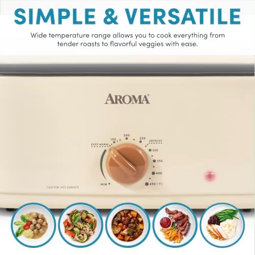18Qt. Roaster Oven with Buffet Server, Fits 22-lb. Turkey, Adjustable Temperature Settings, Keep Warm Setting, alternate view