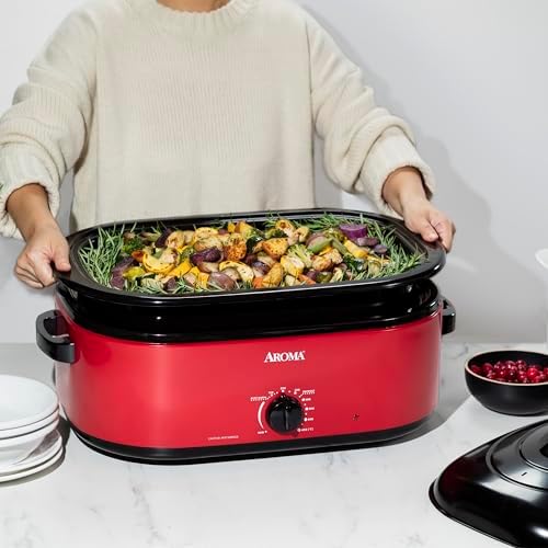 18Qt. Roaster Oven with Self-Basting Lid, Fits 22-lb. Turkey, Adjustable Temperature Settings, Keep Warm, alternate view 2