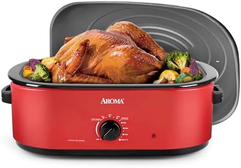 18Qt. Roaster Oven with Self-Basting Lid, Fits 22-lb. Turkey, Adjustable Temperature Settings, Keep Warm, alternate view 3