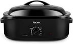 18Qt. Roaster Oven with Self-Basting Lid, Fits 22-lb. Turkey, Adjustable Temperature Settings, Keep Warm