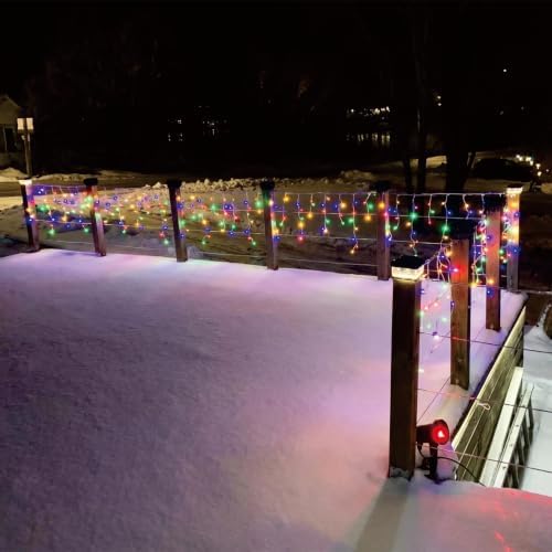 19.6Ft Plug-in 100 LED Connectable Icicle Lights 8 Modes, Timer, Multicolor, alternate view 5