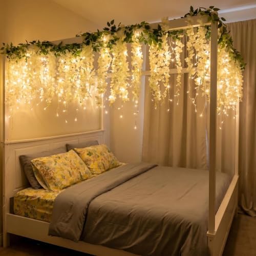 19.6Ft Plug-in 100 LED Connectable Icicle Lights 8 Modes, Timer (Warm White) in Warm White, alternate view 5