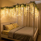 19.6Ft Plug-in 100 LED Connectable Icicle Lights 8 Modes, Timer (Warm White) in Warm White, alternate view 5