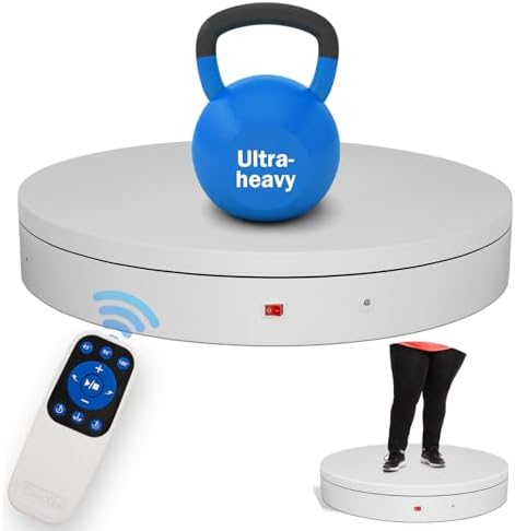 19.7In Remote Large Motorized electric turntable Rotating platform Photography Turntable Motorized lazy susan