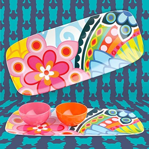 19" Rectangular Platter - Melamine Dinnerware - Plate, Dish, Serving, Collection - Tropic Fantasia in 19", alternate view 3