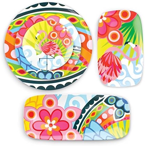 19" Rectangular Platter - Melamine Dinnerware - Plate, Dish, Serving, Collection - Tropic Fantasia in 19", alternate view 6