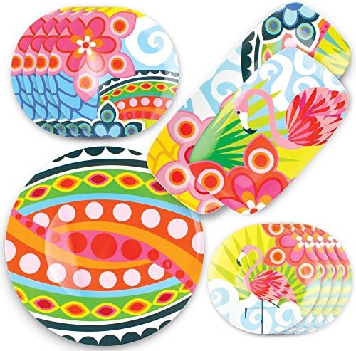 19" Rectangular Platter - Melamine Dinnerware - Plate, Dish, Serving, Collection - Tropic Fantasia in 19", alternate view 7