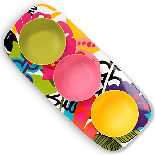 19" Rectangular Platter - Melamine Platters and Serving Ware - Plate, Dish, Serving, Collection - Oasis in 19", alternate
