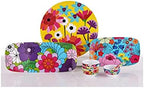 19" Rectangular Platter - Melamine Platters and Serving Ware - Plate, Dish, Serving, Collection - Garden Floral, alternate