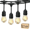 192 FT Outdoor String Lights 2W S14 LED Commercial Grade Waterproof