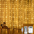 195 LED Curtain Tapestry Lights, 6.5 x 5 ft Backdrop String Lights, 1 Pack in 6.5 x 5 ft