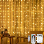 195 LED Curtain Tapestry Lights, 6.5 x 5 ft Backdrop String Lights, 1 Pack in 6.5 x 5 ft