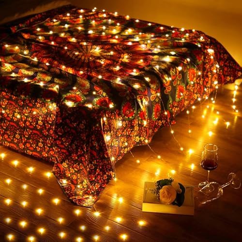 195 LED Curtain Tapestry Lights, 6.5 x 5 ft Backdrop String Lights, 1 Pack in 6.5 x 5 ft, alternate view 3