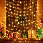 195 LED Curtain Tapestry Lights, 6.5 x 5 ft Backdrop String Lights, 1 Pack in 6.5 x 5 ft, alternate view 4