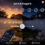 196(49FT*4) Outdoor String Lights with APP LED Edison Waterproof, alternate view 6