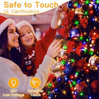 198FT 600LED Outdoor Christmas Lights with Remote, 8 Modes Multicolor in Multicolor, alternate view 6