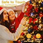 198FT 600LED Outdoor Christmas Lights with Remote, 8 Modes Warm White in Warm White, alternate view 6