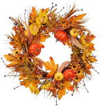 19In Fall Wreaths Front Door Decor for Home Autumn Thanksgiving