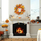 19In Fall Wreaths Front Door Decor for Home Autumn Thanksgiving, alternate view 4