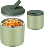 19oz Insulated Vacuum Food Jar with Buckle Lid Wide Mouth Soup Thermo for Hot Food Kids Leakproof Stainless