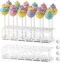 1Pack Metal Cake Pop Stand Display for Dessert Table,12 Holes Lollipop Holder Stand for Drying, Wedding, Shower