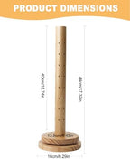 1PACK Wooden Cake Pop Stand, Turntable Lollipop Holder Stand in Wooden 1 Pack, alternate view 2