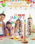 1PACK Wooden Cake Pop Stand, Turntable Lollipop Holder Stand in Wooden 1 Pack, alternate view 6