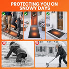 1Pc 10x30in Snow Melting Mat Outdoor, Heated Stair Mats (No Power Cord), alternate view 7