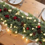 1PCS 16FT Artificial Christmas Cedar Garland Faux Greenery for Stairs Decor, alternate view 4