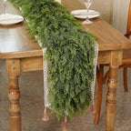 1PCS 16FT Lifelike Touch Fake Cedar Garland for Railing Christmas Decor, alternate view 2
