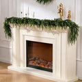 1Pcs 6FT Real Touch Norfolk Pine Garland for Christmas Decorations Indoor