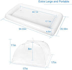 1PCS Inflatable Serving Bars and 3PCS Mesh Food Umbrella Covers Tent for Outdoor, Keep Salads Beverages Ice Cold, alternate