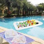 1PCS Inflatable Serving Bars and 3PCS Mesh Food Umbrella Covers Tent for Outdoor, Keep Salads Beverages Ice Cold, alternate
