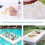 1PCS Inflatable Serving Bars and 3PCS Mesh Food Umbrella Covers Tent for Outdoor, Keep Salads Beverages Ice Cold, alternate