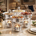 1QT Mini Chafing Dishes for Buffet, 4 Pack Food Warmers for Parties