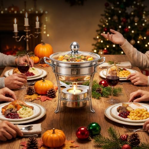 1QT Mini Chafing Dishes for Buffet, 4 Pack Food Warmers for Parties, alternate view 7