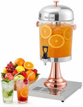 2.2 Gallon Commercial Drink Dispenser with Ice Core, Rose Gold
