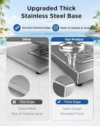 2.2 Gallon Drink Dispensers for parties with Thick Stainless Steel Base, alternate view 4