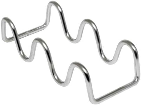 2-3 Compartment Stainless Steel Wire Taco Holder Set of 2- Taco Stand Rack Tray Soft Hard Taco Shell Holder, alternate view 4