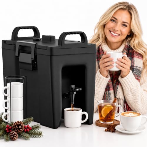 2.5 Gallon Insulated Beverage Dispenser, Thermal Drink Server